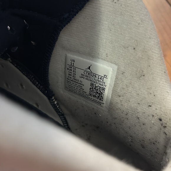 Jordan Retro 6 Men’s size 11 midnight navy - Picture 8 of 8